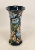 Moorcroft Blue Rhapsody vase. M.C.C piece dated 2001 , signed by designer Philip Gibson. Height 26cm