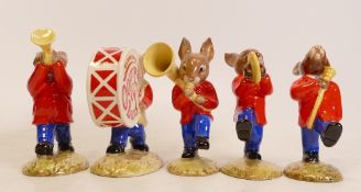 Royal Doulton Bunnykins figures Oompah Band to include Drummer DB26 Sousaphone DB23 Drum-Major