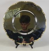 De Lamerie Fine silver plated gilt layplate/tray, specially made high end quality item, new and Made