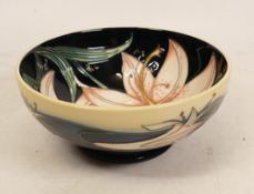 Moorcroft Pink Damask bowl. Signed by designer Phillip Gibson , dated 2009 , numbered edition