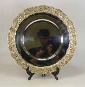 De Lamerie Fine silver plated gilt layplate/tray, specially made high end quality item, new and Made