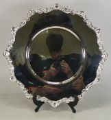 De Lamerie Fine silver plate and part gilt lay plate / tray, specially made high end quality item,