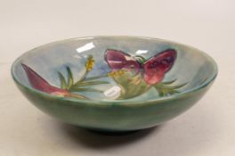 Moorcroft Arum Lily footed bowl. Diameter 22cm