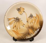 Moorcroft Cornflower plate. Dated 2001 , diameter 26cm