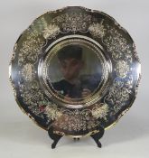 De Lamerie Fine silver plated gilt layplate/tray, specially made high end quality item, new and Made