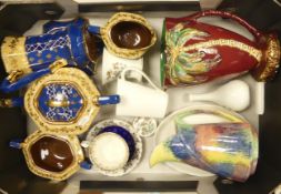 A mixed collection of ceramic items to include Beswick Palm Tree Vase, H&K Trent Tunstall etc. (1