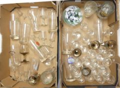 A Mixed Collection of Glassware to include Pint Glasses, Wine Glasses, Footed Bowl, Liqour Glasses