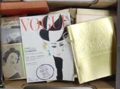 A collection of Joan Sutherland books and record, Royal Opera house performance books, vintage vogue