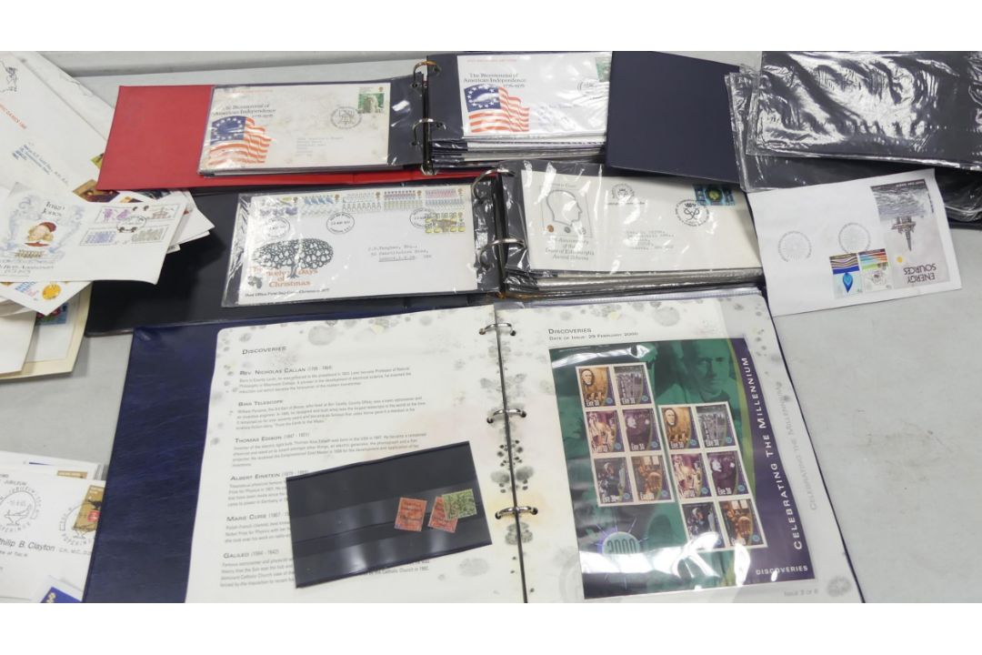 A collection of first day covers from the 60's, 70's & 80's together with Irish stamps ( 1 box) - Image 1 of 2