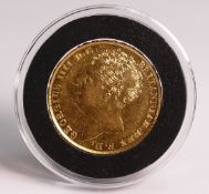 George IIII double sovereign gold coin 1823 gEF - nUNC. (purchase price from a specialist dealer (£