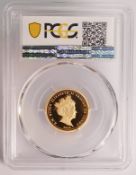 2020 22ct gold Sovereign coin featuring HMS Warspite, departure from EU, Brexit Day, weight 8g.