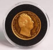 William IV proof DOUBLE sovereign / £2 gold coin, original purchase price £35,800.