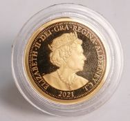 Britain Conquers Covid 2021, FULL sovereign 22ct gold coin, limited edition 13/138 weight 8g,
