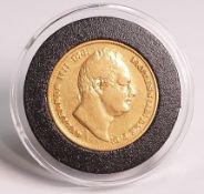 William IV FULL sovereign gold coin 1831, very high grade EF - UNC. Original purchase cost £9970,
