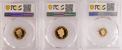 2020 Unknown Warrior 100th anniversary gold sovereign 3 coin set (PCGS slabbed), includes full