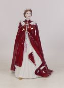 Royal Worcester Lady Figure in celebration of the Queen's 80th Birthday 2006