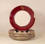 Ten De Lamerie Fine Bone China heavily gilded Special Commission for Royal Stable Majlis Salad