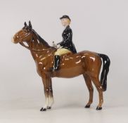 Beswick Huntswoman on brown horse 1730