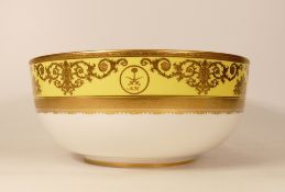 Large De Lamerie Fine Bone China heavily gilded Special Commission Exotic Garden patterned Fruit