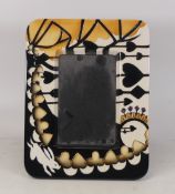 Moorcroft Alice in Wonderland picture frame. Signed by Vicky Lovatt, dated 1/6/2013. 20.5cm x 20cm