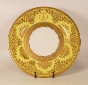 Large De Lamerie Fine Bone China heavily gilded Special Commission Exotic Garden patterned