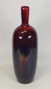 Royal Doulton large veined flambe vase 1617. H 33cm