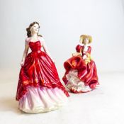Royal Doulton figures Top of the Hill HN1834 and Special occasion HN4100. (2)