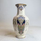 Masons Ironstone Ianthe vase, Made for Liberty of London, h.25cm.