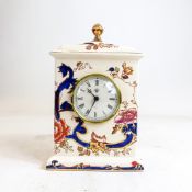 Masons mantle clock in the Mandalay design, h.21cm.