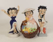 Three Wade Betty Boop figures Superstar, Swinging 60's and Springtime, with certs, boxed (3)