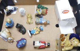 A collection of Wade figures to include Liberty Bear, Chuckles the Clown, Smiley Doll, Christmas