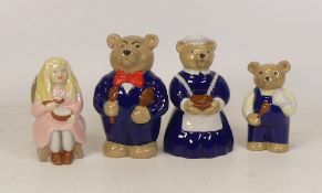 Wade Goldilocks and the Three Bears figures to include Goldilocks, Daddy Bear, Mummy Bear & Baby