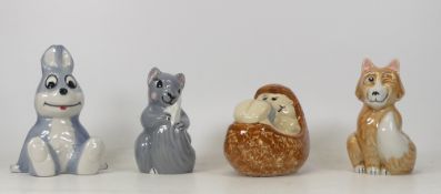 Wade Arthur Hare figures to include Authur Hare, Edward Fox, Felicity Squirrel and Holly Hedgehog,