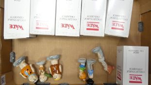 Set of six Wade limited edition Flintstones figures, Fred, Wilma, Pebbles, Barney, Betty and Bamm