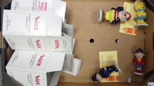 Wade figures from the Noddy series to include Noddy, Mr Plod, Big Ears and Tessie Bear. Some