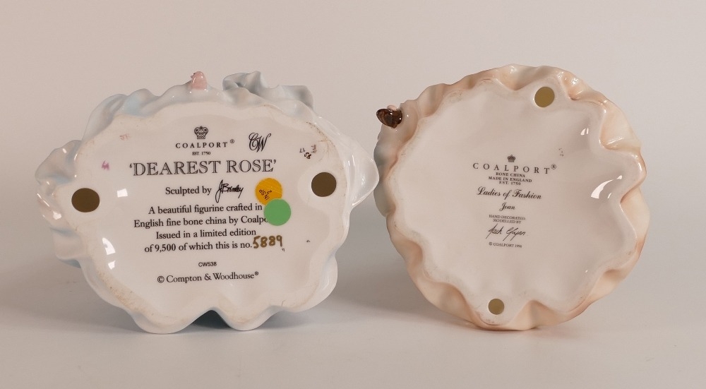 Coalport lady figure Dearest Rose together with Coalport Ladies of Fashion figure Joan (2) - Image 2 of 2