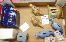 A collection of Wade Novelty Money Boxes to include Tyrannosaurus, Thomas The Tank Engine,