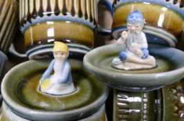 A good collection of Irish Wade to include coffee set items, biscuit barrel, goblets, tankard,