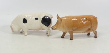 Two Royal Doulton models of Pigs (2)