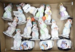A Collection of Beswick Loveables Clown Figures