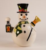 Lorna Bailey Snowman tea pot, limited edition 11/75, with cert. H.24cm