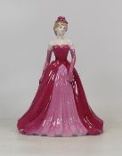 Coalport lady figure Evening at the Opera, with cert.