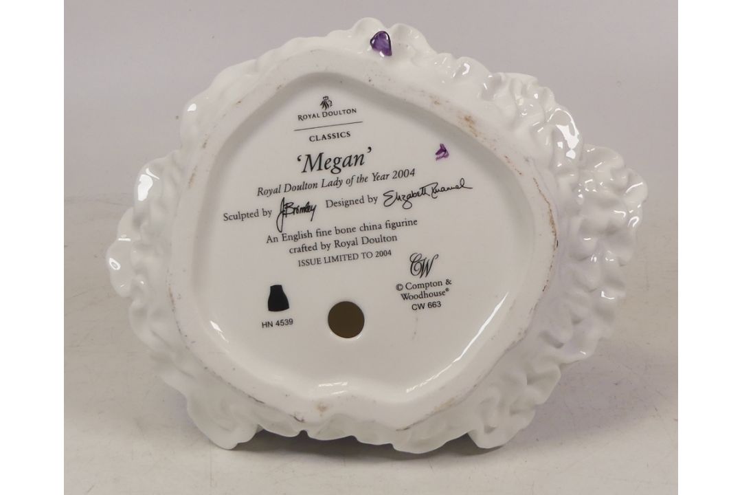 Royal Doulton lady figure Megan HN5439, figure of year 2004, with cert - Image 3 of 4