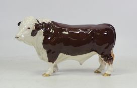 Beswick pottery polled Hereford Bull 2549a