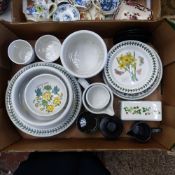 A collection of Portmeirion Botanic Garden tableware and others - 2 trays