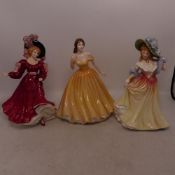 Royal Doulton, Three Lady Figures Elizabeth HN4426, Katie HN3360 and Patricia HN3365 (3)