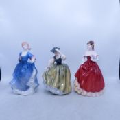 Royal Doulton, Three Lady Figures Elizabeth HN2465, Molly HN4091 and Buttercup HN2309 (3)