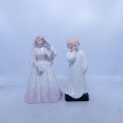 Royal Doulton, Darling HN1319 and The Bride HN2166 (2)