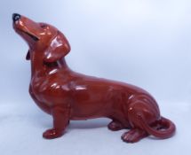 Beswick Fireside Tan Dachshund