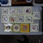 Royal Doulton, Thirteen Boxed Brambly Hedge Collectors Plates (1 Tray)